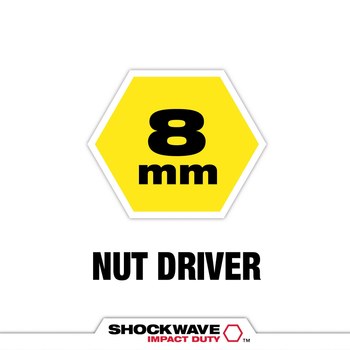 Milwaukee SHOCKWAVE Impact Duty Hex 49-66-0708 Nut Driver - 33183