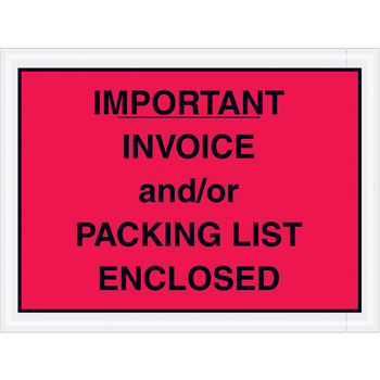 Picture of PL418 Packing List/Invoice Enclosed Envelopes. (Main product image)