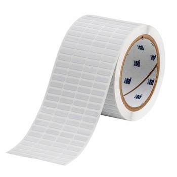 Brady UltraTemp THT-14-717-10 Die-Cut Printer Label Roll - 0.65 in x 0.2 in - Polyimide - White - B-717 - 92428
