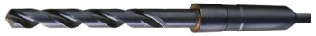 Cle-Force 1682 1 11/64 in Reduced Shank Drill C68845 - Right Hand Cut - Radial 118° Point - Steam Oxide Finish - 13 in Overall Length - 7.375 in Spiral Flute - High-Speed Steel - #4 Morse Taper Shank
