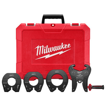 Milwaukee M18 FORCE LOGIC Long Throw Press Tool Pivoting Press Pring Kit 49-16-2690NX - 2-1/2 in, 3 in, 4 in Capacity