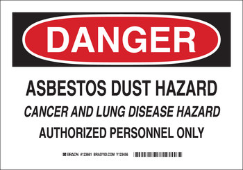 Picture of Brady B-401 Polystyrene Rectangle White English Hazardous Material Sign part number 123663 (Main product image)