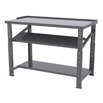 Picture of Akro-Mils RHWB3060GA RHWB Adjustable Gray Powder Coated 12 ga Adjustable Height Work Bench (Main product image)