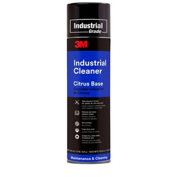 3M Industrial Cleaner Spray 24 - Citrus Based 24 oz Aerosol Can - Transparent - 18.5 oz Net Weight - 76394