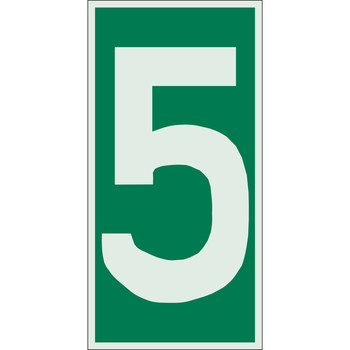 Picture of Brady Bradyglo B-324 Polyester Rectangle Green IMO Evaluation Number Sign part number 59307 (Main product image)