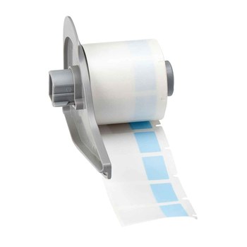 Picture of Brady M710 Blue, Clear Vinyl Thermal Transfer M7-30-427-BL Self-Laminating Wire & Cable Labels (Main product image)