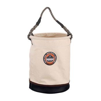 Picture of Ergodyne 14430 Arsenal 5730 150 lb White Canvas / Leather / Plastic Round Canvas / Leather / Plastic Bucket (Main product image)