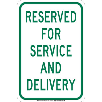 Picture of Brady B-401 High Impact Polystyrene Rectangle White English Traffic Control Sign part number 129610 (Main product image)
