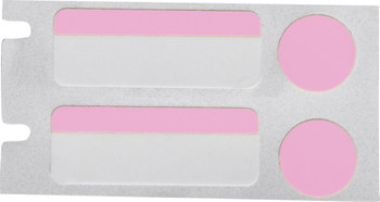 Brady M61-98-494-PK Pink / White Polyester Thermal Transfer Printable Labels - 1 in Width - 0.375 in Height - B-494