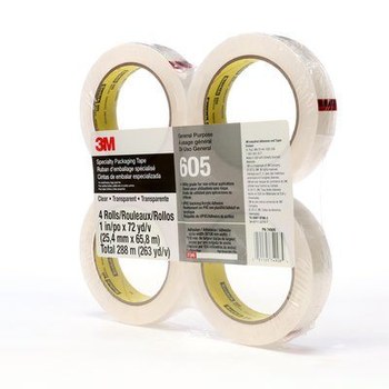 Packt by Scotch Transparent Carton Sealing Tape