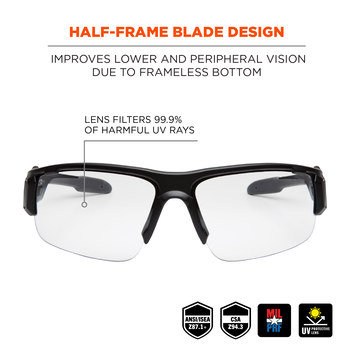 Ergodyne Skullerz Safety Glasses Dagr 52400