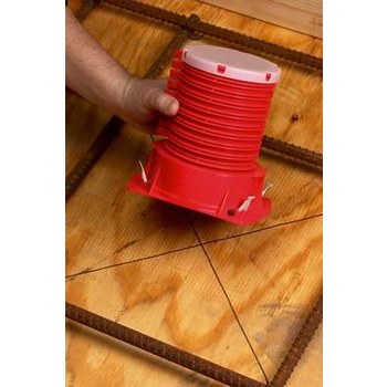 3M 6PICD Fire Barrier Cast-In Device 16539, Plastic, 6 in