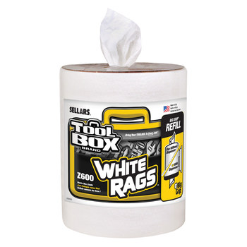 Sellars TOOLBOX Z600 Big Grip Cleaning Wipe, 10 in x 12 in, White
