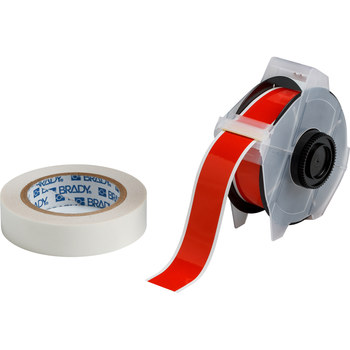 Picture of Brady Toughstripe Red Self-Laminating Polyester Thermal Transfer 142166 Continuous Thermal Transfer Printer Label Roll (Main product image)