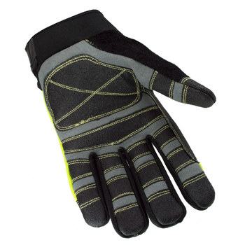 Valeo V100 Yellow Large Kevlar/Nylon Mechanic's Gloves - ANSI 5 Cut Resistance - VI9549LG