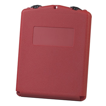 Picture of Justrite 23304 Red Polyethylene Flip Down Document Storage Box (Main product image)