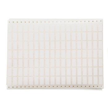 Picture of Brady White Self-Extinguishing Thermal Transfer DAT-132-472-10 Die-Cut Thermal Transfer Printer Sleeve (Main product image)