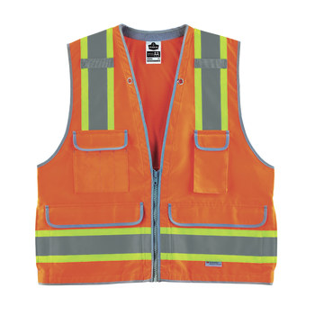 Ergodyne Glowear High-Visibility Vest 8254HDZ 21455 - Size Large/XL - High-Visibility Orange