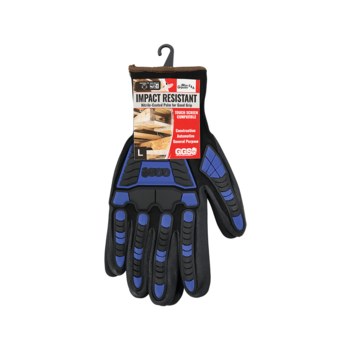 Global Glove Vice Gripster C.I.A. Black/Blue Large Nylon/Spandex Work Gloves - ANSI A1 Cut Resistance - TPU Back of Hand and Fingers Coating - CIA550NFT LG