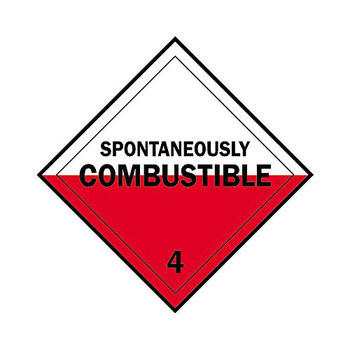 Picture of Brady B-101 Polycoated Tagstock Square White English Truck Placards Sign part number 63447 (Main product image)