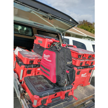 Milwaukee PACKOUT Red Tool Box - 22.1 in Length - 16.1 in Wide - 48-22-8424