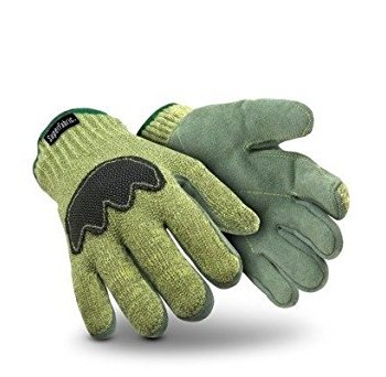 Picture of Hexarmor Blademaster 8020 Black/Gray/Green 11 Leather/Superfabric Cut-Resistant Gloves (Main product image)