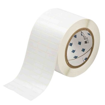 Picture of Brady White Polyester Thermal Transfer THT-2-473-10 Die-Cut Thermal Transfer Printer Label Roll (Main product image)