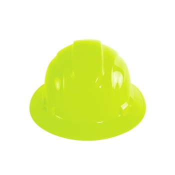 Bullhead Safety Hard Hat Class E HH-F1-YG - Size One Size - High-Visibility Yellow/Green - 29195