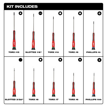 Milwaukee Precision Screwdriver Set - 59841