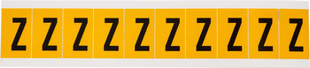 Picture of Brady 15 Series Black on Yellow Indoor / Outdoor Vinyl 15 Series 1530-Z Letter Label (Main product image)