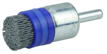 Weiler Nylox Nylon Cup Brush - Shank Attachment - 3/4 in Diameter - 0.035 in Bristle Diameter - End Style: Banded - 11165