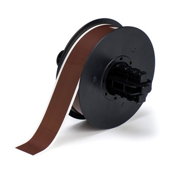 Picture of Brady Brown Indoor / Outdoor Polyester Thermal Transfer B30C-1125-569-BR Continuous Thermal Transfer Printer Label Roll (Main product image)