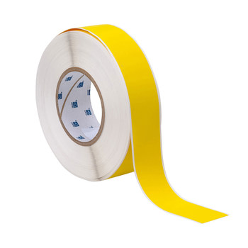 Picture of Brady Yellow Self-Extinguishing Polyimide Thermal Transfer THT-105-472-YL Continuous Thermal Transfer Printer Label Roll (Main product image)