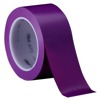 3M 471 IW Purple Marking Tape - 2 in Width x 36 yd Length - 5.2 mil Thick - 68838