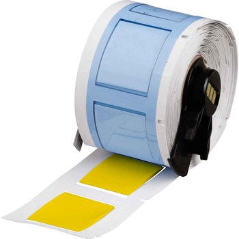 Picture of Brady PermaSleeve Yellow Polyolefin Thermal Transfer M6-750-1-342-YL Heat Shrink Wire & Cable Labels (Main product image)