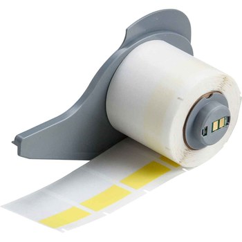 Picture of Brady M710 Yellow, Clear Vinyl Thermal Transfer M7-31-427-YL Self-Laminating Wire & Cable Labels (Main product image)