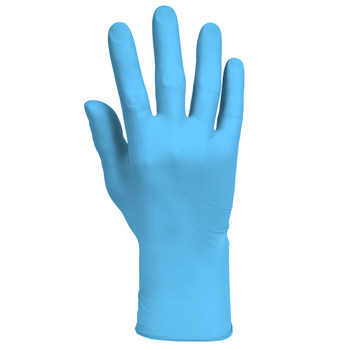 Kimberly-Clark KleenGuard G10 Comfort Plus Blue Small Nitrile Powder Free Disposable Gloves - 4 mil Thick - 54186