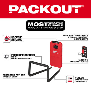 Milwaukee PACKOUT Wide Hook Hanger 48-22-8332 - Polymer/Steel
