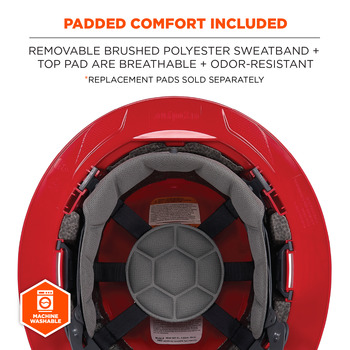 Ergodyne Skullerz Safety Helmet 8963 60544 - Red