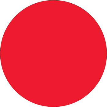 Picture of Shipping Supply Fluorescent Red 10387 Inventory Control & Identification Label (Main product image)