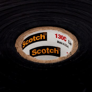 3M Scotch 130C Black EPR Insulating Tape - 1 in x 30 ft - 1 in Wide - 30 mil Thick - 41753