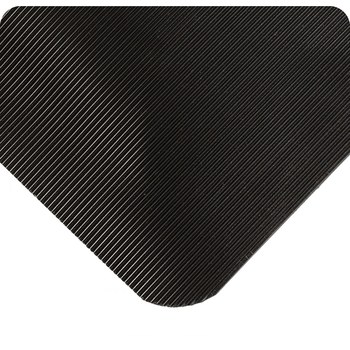 Picture of Wearwell Spongecote 431 Black PVC/Vinyl Ribbed Anti-Fatigue Mat (Main product image)