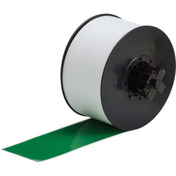 Picture of Brady Green Indoor / Outdoor Vinyl Thermal Transfer 120857 Continuous Thermal Transfer Printer Label Roll (Main product image)