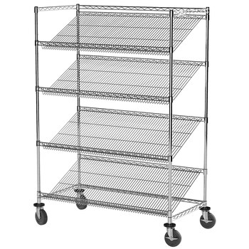 Picture of Akro-Mils AWS2448SLMU 500 lbs Adjustable Chrome Steel Open Adjustable Fixed Shelving (Main product image)