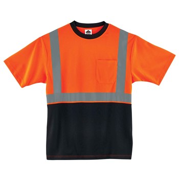 Picture of Ergodyne GloWear Type R Orange Polyester Knit High-Visibility Shirt (Main product image)