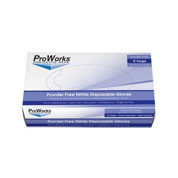 Picture of Adenna ProWorks GL-N103 Blue XL Nitrile Powder Free Disposable Gloves (Main product image)