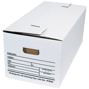 Picture of FSB500 Interlocking Flap File Storage Boxes. (Main product image)