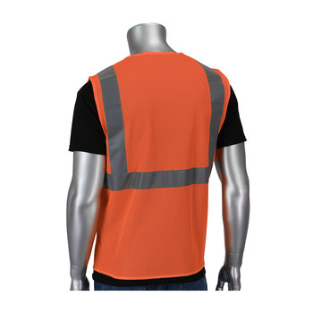PIP High-Visibility Vest 302-V200 302-V200OR-L/XL - Size Large/XL - Orange - 26640