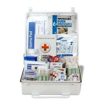 First Aid Only First Aid Kit - 9.38 in Width - 9.38 in Length - 3 in Height - Plastic Case Construction - 092265-90565