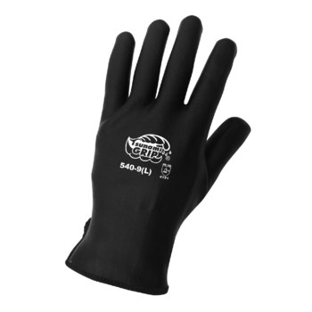 Global Glove Tsunami Grip 540 Black Large Foam Driver's Gloves - Nitrile Coating - 540-9(L)